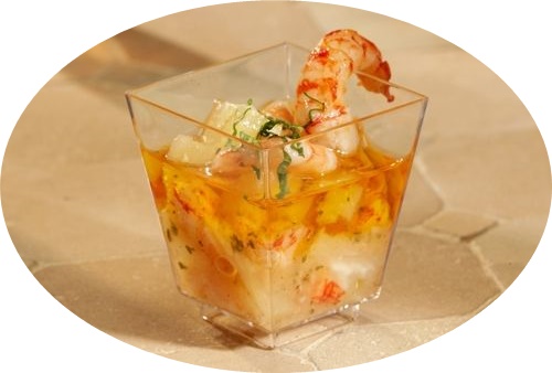 Dezertné poháre Nádoba na predjedlá FINGERFOOD snacks 50ml 50ks