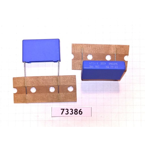 Polykarbonátový kondenzátor 470nF 250V R22,5 MKC x2