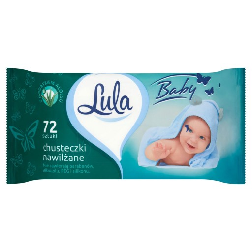 Lula Baby Aloe vlhčené obrúsky 72 ks.