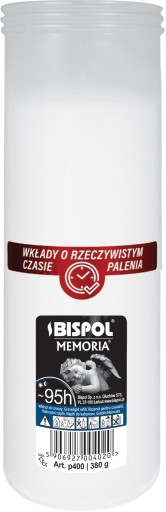 Vložka do sviečky parafínová BISPOL P400 95H 1 ks.