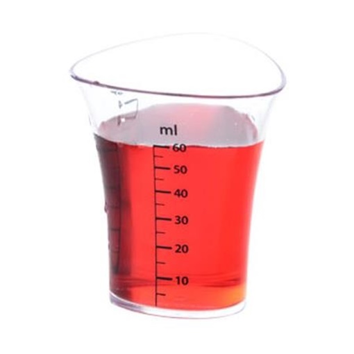 Kuchynská a barmanská mierka - sklo 60 ml Orion