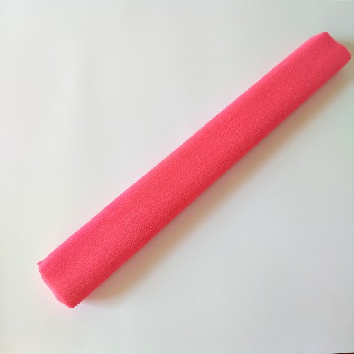 Krepový papier pokrčený taliansky hodvábny papier 180g (50cmx2,5m) BRIGHT PINK 551