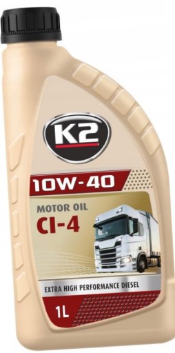 K2 MOTOR OIL CI-4 Motorový olej 10W40 - 1L