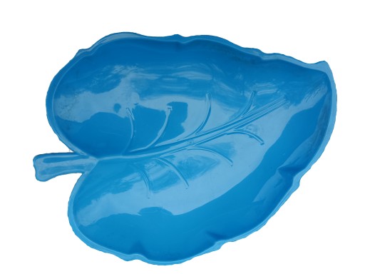 Plastový podnos na taniere 23cm, modrý list