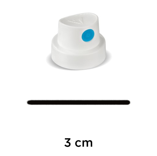 BIELE MODRÁ TRYSKA 3 cm NÁSTREK