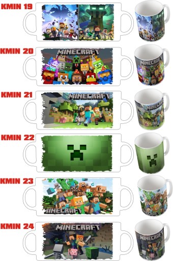 MINECRAFT hrnček PRE DIEŤA, RÔZNE DIZAJNY DARČEK