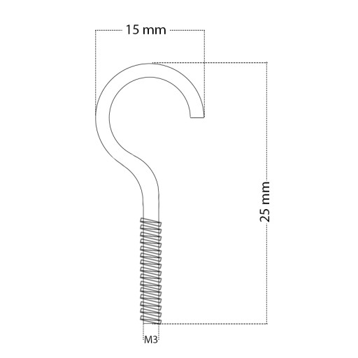 SILNÝ NEODYMOVÝ MAGNET 12 MM SO STROPNÝM HÁKOM KAPACITA 5 KG - 2 KUSY