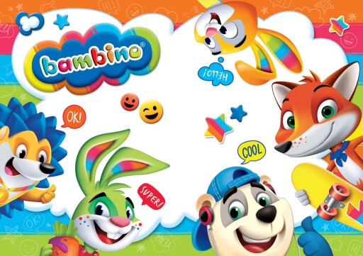 Bambino plastelína, 6 farieb, okrúhla