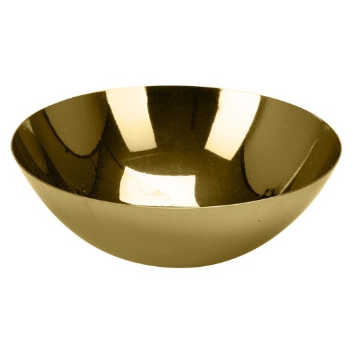 Kovová miska 12 cm, zlatá