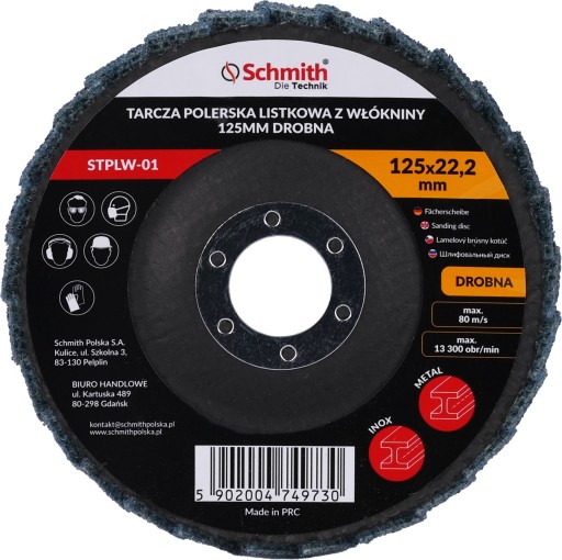 KOTOUČ LEŠTIACI JEMNÝ KLAPKA 125mm PLSTENÁ LELISOVÁ KLAPKA SCHMITH