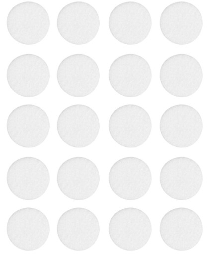 Samolepiace plstené podložky biele FI20mm, balenie 20 ks - VORSTAHL