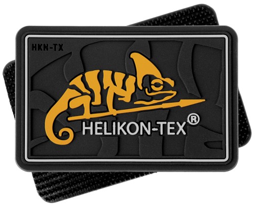Čierna nášivka s logom Kameleon HELIKON