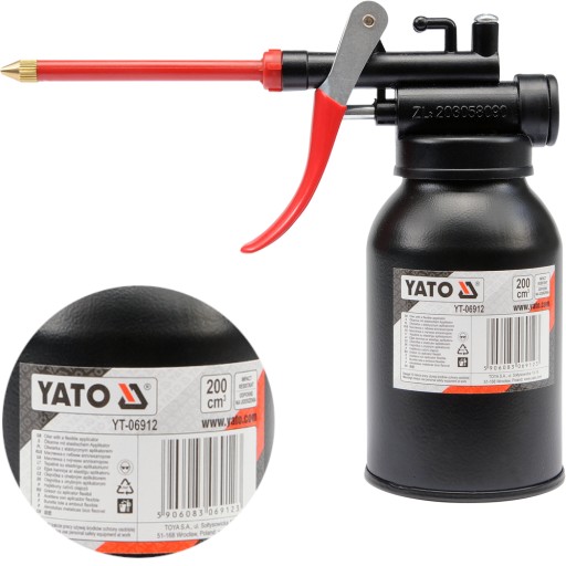 YATO OLEJNÍK S APLIKÁTOROM, OCELOVÁ NÁDRŽKA, 200 ml