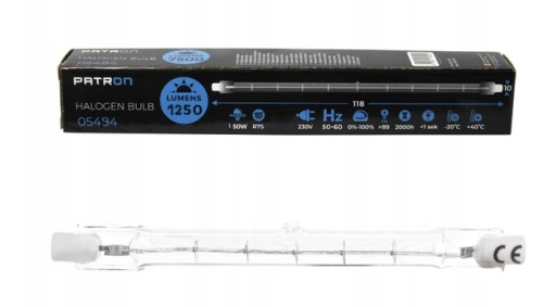 HALOGÉNOVÉ VLÁKNO 118mm 150W R7s HALOGÉNOVÉ HALOGOVÉ