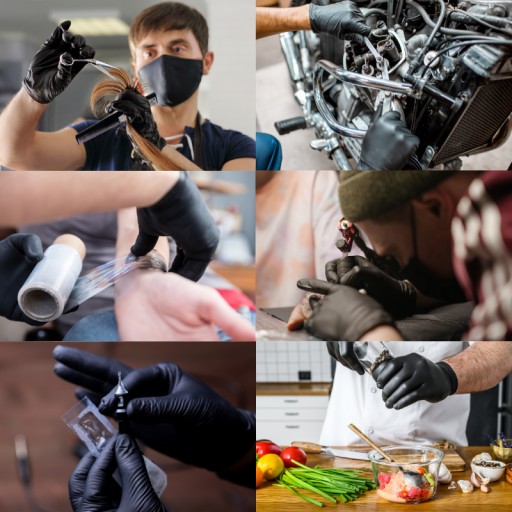 Nitrilové rukavice BLACK MERCATOR NITRYLEX čierne AQL 1,5 100 ks, veľkosť XL