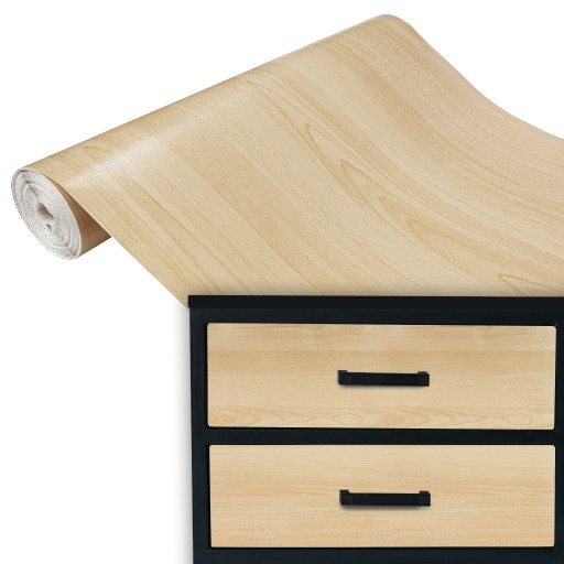 Samolepiaca fólia imitujúca drevenú dyhu na nábytkovú dosku MAPLE 45x50 DIY