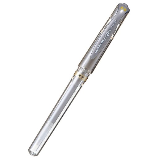 Signo UM-153 gélové pero - Uni - strieborné, 1 mm