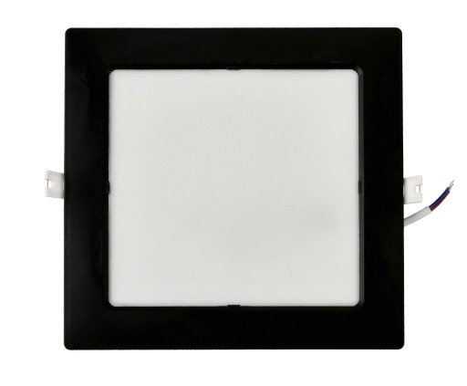 LED stropné svietidlo, zápustné, zápustné, 18W, 1980lm, 4000K, čierne
