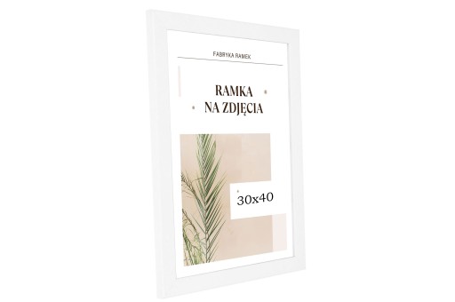 Rám 30x40 biely, rám na diplomovú fotku