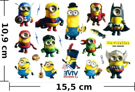 Odnímateľné tetovanie pre deti MINIONS CG175