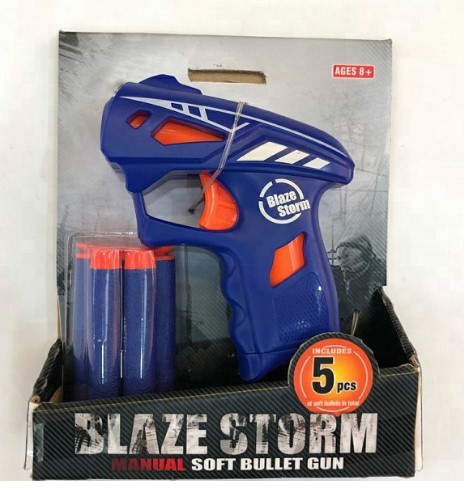 Automatická penová šípková pištoľ + 5 šípok