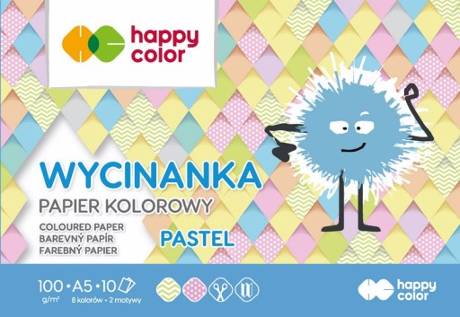 PASTELOVÝ VYSTRIHOVACÍ BLOK A5 10 ARK 100G ŠŤASTNÁ FARBA