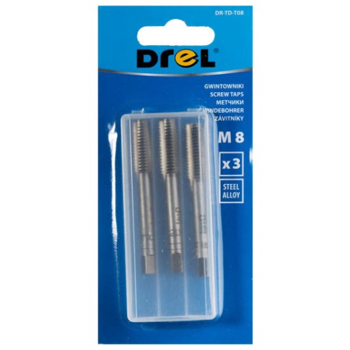 Závitníky Drel DR-TD-T08 M8 (3 ks.)