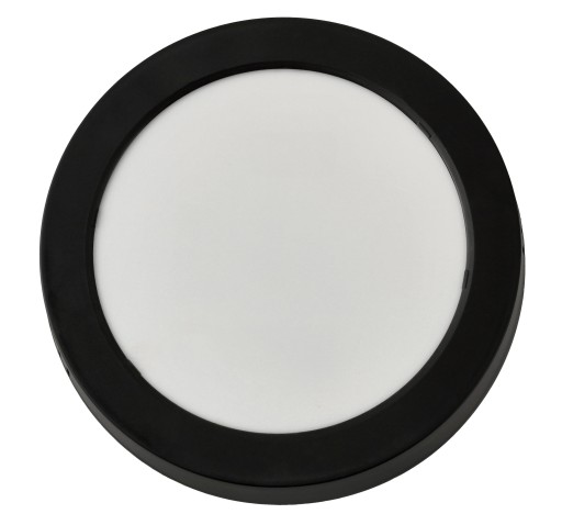 LED stropné svietidlo prisadené na povrch 18W 1980lm 4000K neutrálne čierne okrúhle