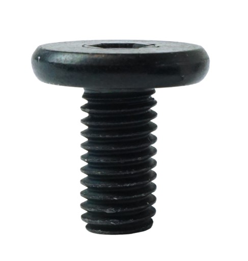 10X skrutka M8 x 15 mm čierna, plochá hlava do imbusu, nábytková skrutka, metrická