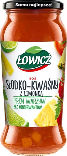 Sladkokyslá Łowicz omáčka s limetkou v tégliku 500g