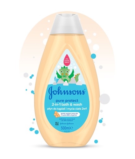 JOHNSON'S Perličkový kúpeľ a telové mlieko pre deti 2v1 500ml