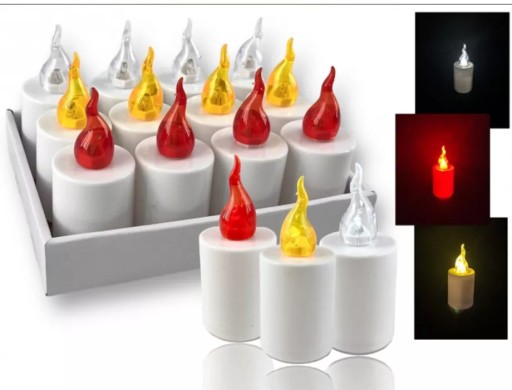 SVIEČKA SVIEČKA LED AKUMULÁTOROVÁ LAMPA VLOŽKA SVIEČKY VEĽKÁ