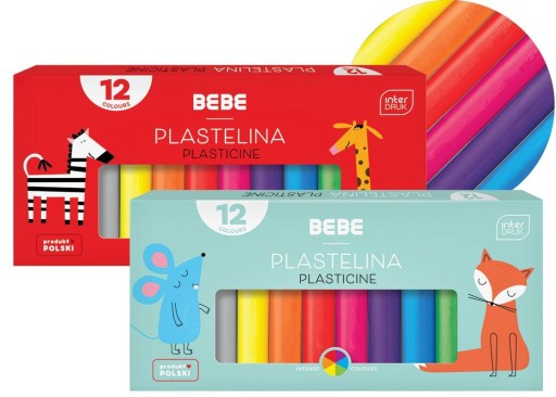 INTERDRUK BB Kids školská plastelína, 12 farieb