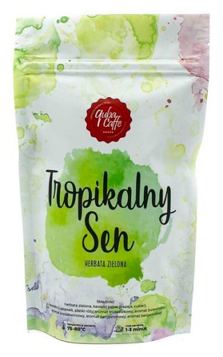 Sypaný zelený čaj 100g Tropical Sen Quba Caffe