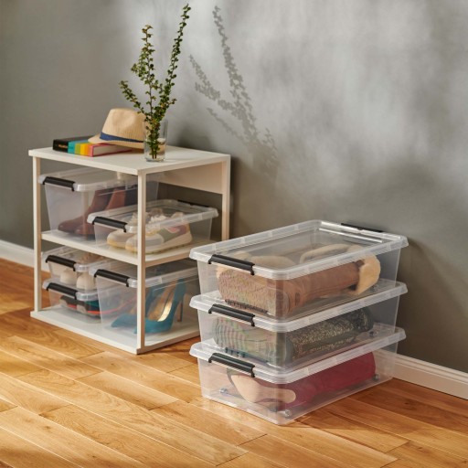 PLASTOVÝ KONTAJNER S VEKOM NA ÚLOŽNÝ BOX ORGANIZÁTOR 2,5L