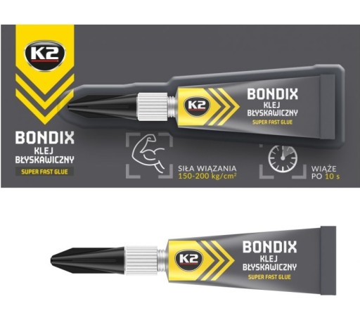 SUPER GLUE K2 3g, SILNÝ kyanoakrylát 5 sek.