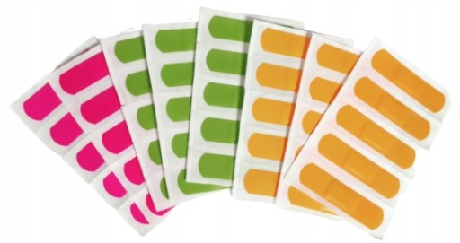 DRESSING PASTENS sada 40 neónových vodotesných náplastí so silikónom