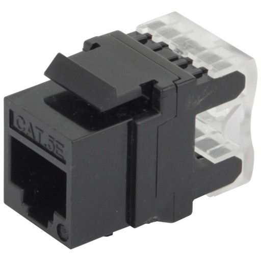 Modul keystone RJ-45 UTP cat.5e čierny