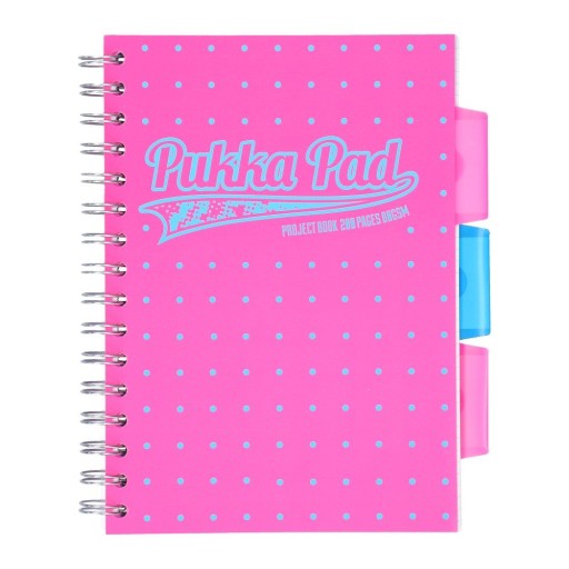Pukka Pad ProjectBook Neon Pink kruhový zápisník A5 # 200