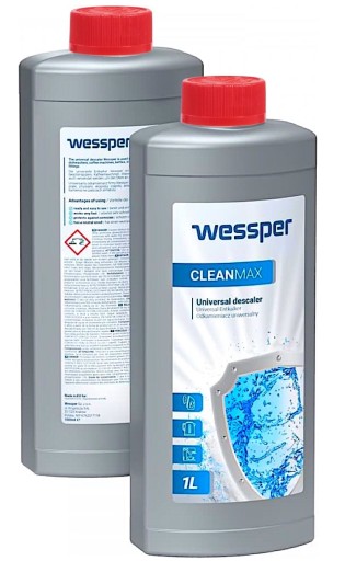 VÝKONNÝ tekutý odstraňovač vodného kameňa 1 l UNIVERZÁLNY VEĽKÝ Wessper pre kávovar - 1000 ml