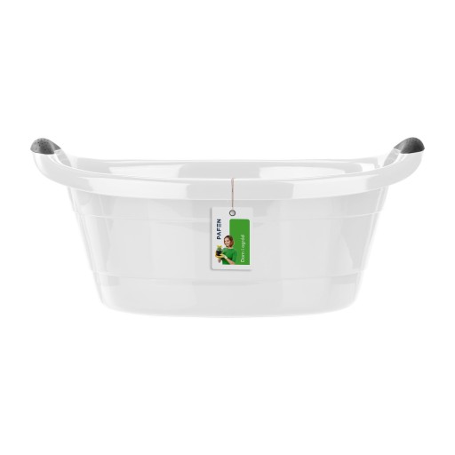 14L oválna misa na bielizeň, 50cm, šedá