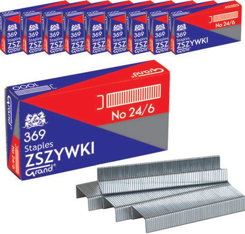 Spony GRAND 24/6, pozinkované, 10x1000 ks.