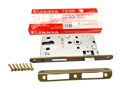 Zadlabávací zámok JANIA s cylindrickou vložkou 72/50 VLOŽKA Z081