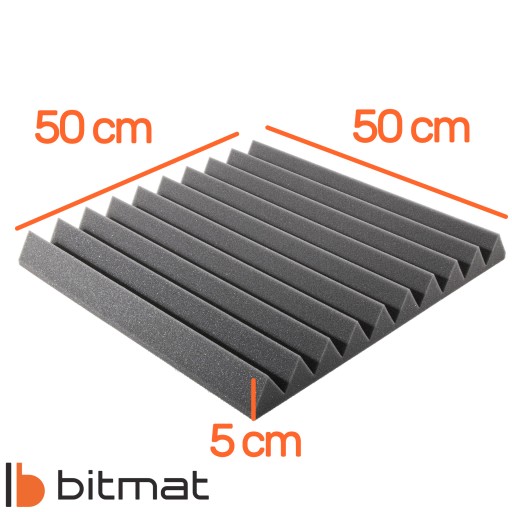 Akustické tlmenie PANEL Absorber WALL WEDGE štvorcová akustická skúšobňa