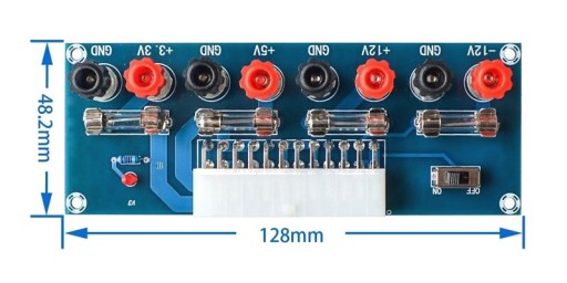 438 XH-M229 modulový adaptérový pásik pre napájanie ATX