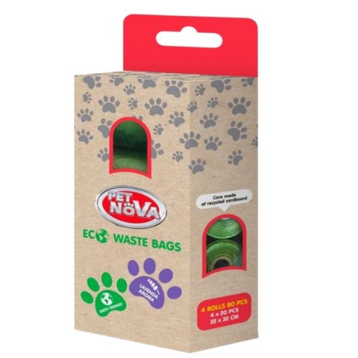 PET NOVA Bio vrecká na psie exkrementy 4x20 ks.