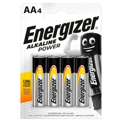 4x ENERGIZER Alkaline Power LR6 AA R6 1,5V batéria