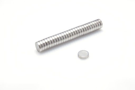 Neodymový magnet valcový MW 8x2 N38 10 ks