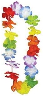 Havajský náhrdelník HAWAII Colorful Aloha Flowers