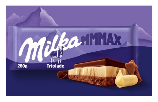 Milka veľká mliečna čokoláda Mmmax Triolade 280 g